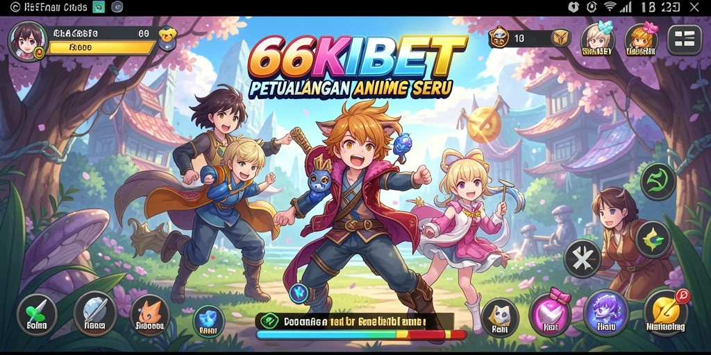 Menampilkan karakter anime ikonik dalam aksi seru di gameplay 66KBET.
