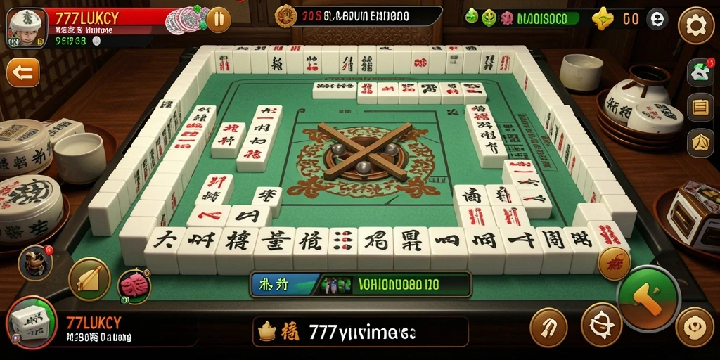 Screenshot gameplay Mahjong yang menarik dan menantang di 777LUKCY.