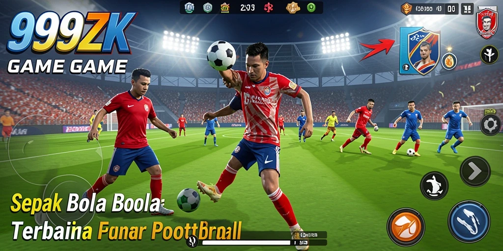 Tampilan gameplay mendebarkan dalam 999ZK yang membawa Anda ke lapangan hijau.
