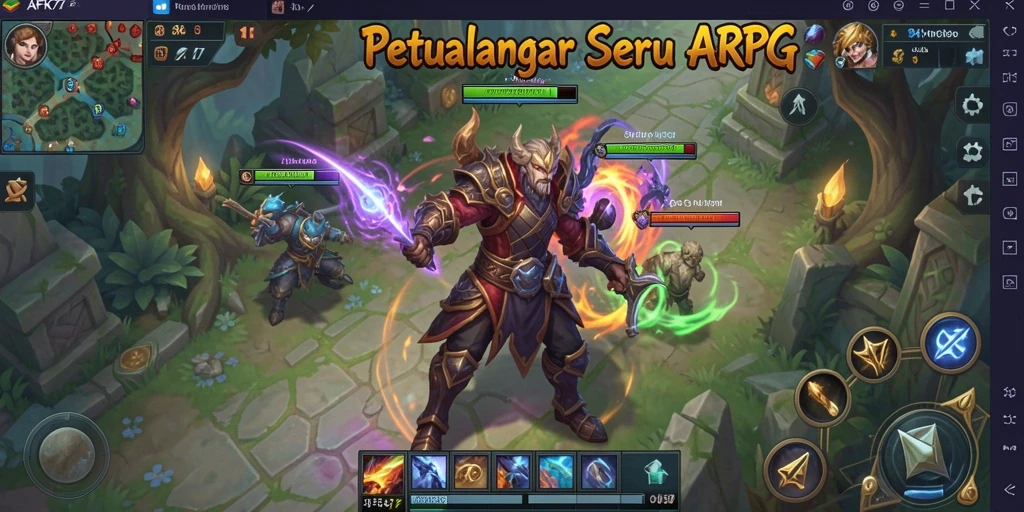 Tampilan menarik dari gameplay AFK77 yang mendebarkan.