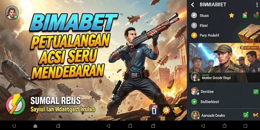 Tampilan gameplay seru dan mendebarkan di BIMABET.