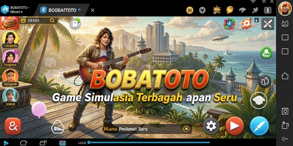 Screenshot gameplay BOBATOTO yang menunjukkan aksi simulasi seru.