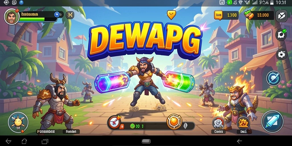 Tampilan gameplay seru di DEWAPG dengan aksi cepat.
