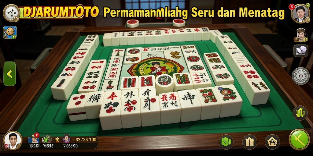 Tangkapan layar gameplay <strong>DJARUMTOTO</strong> yang menampilkan keseruan bermain Mahjong.