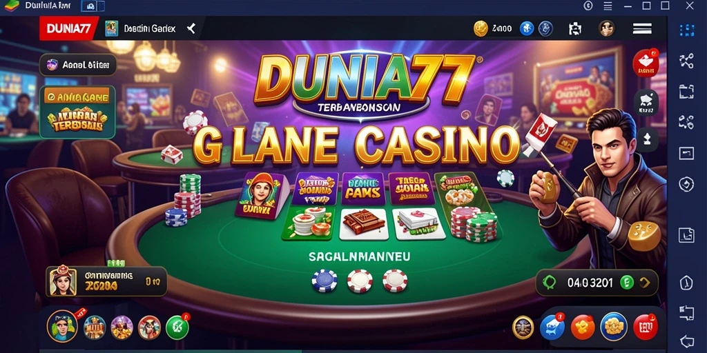 Gameplay Live Casino dengan dealer profesional di <strong>DUNIA77</strong>