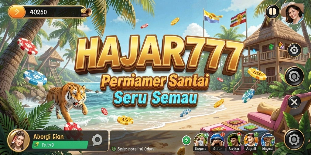 Tampilan gameplay menarik dari HAJAR777 yang mengasyikkan.
