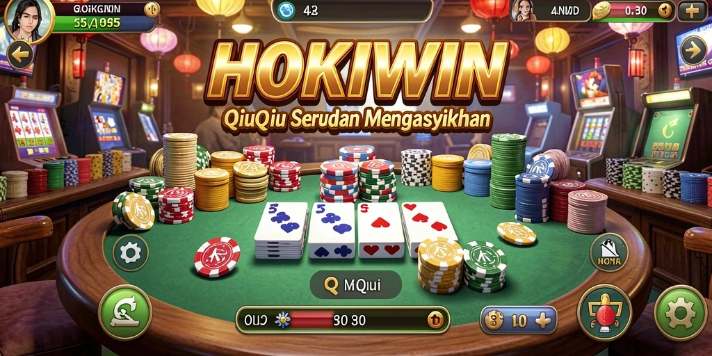 Screenshot gameplay HOKIWIN dengan tampilan kartu menarik.