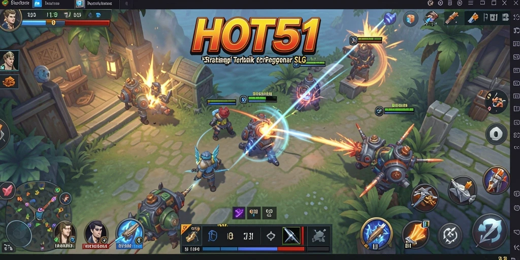 Tangkapan layar gameplay HOT51 menampilkan aksi strategis yang intens.