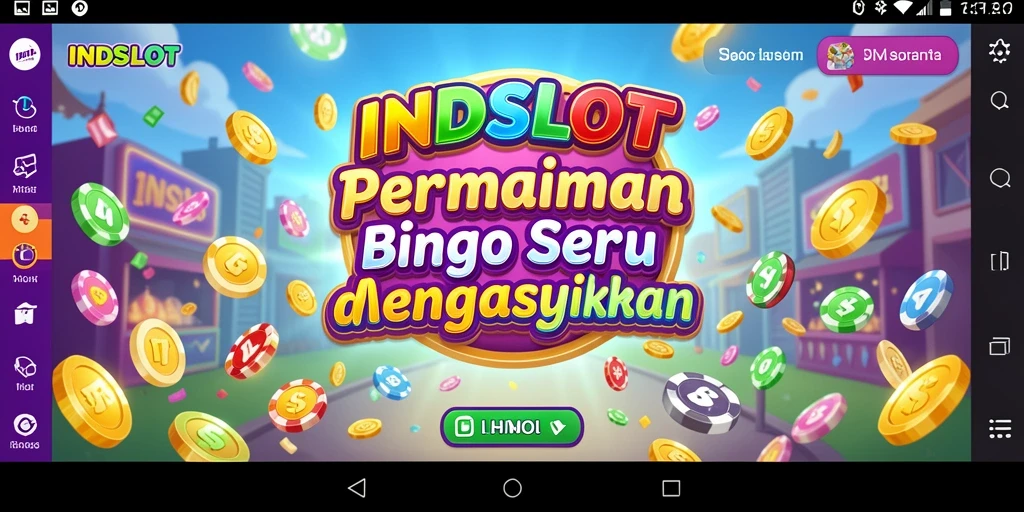 Screenshot gameplay INDSLOT menampilkan suasana Bingo yang seru dan interaktif.