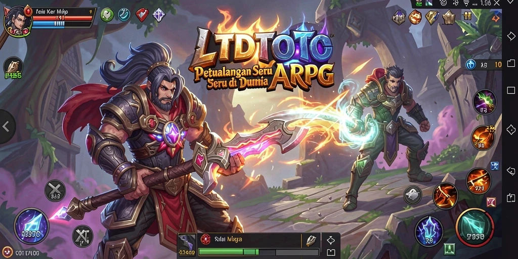 Tampilan seru LTDTOTO dengan aksi pertarungan dinamis.