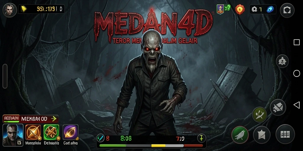 Screenshot gameplay penuh ketegangan di MEDAN4D.
