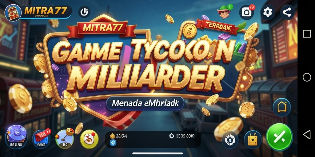 Tampilan gameplay MITRA77 yang mendebarkan dan penuh strategi bisnis.