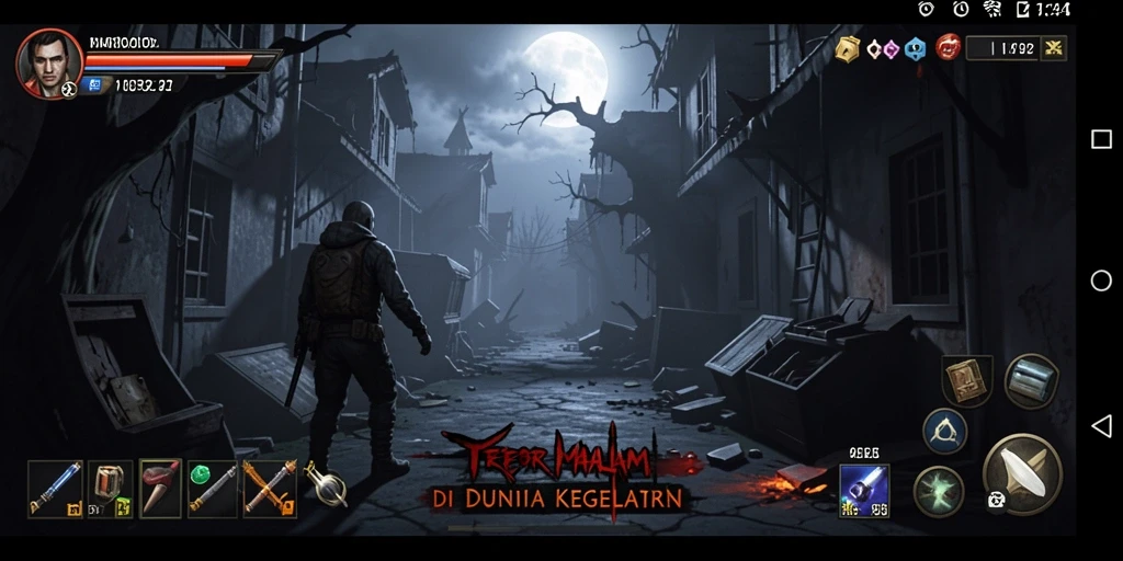 Screenshot MPOID menampilkan gameplay menegangkan dengan suasana menyeramkan.