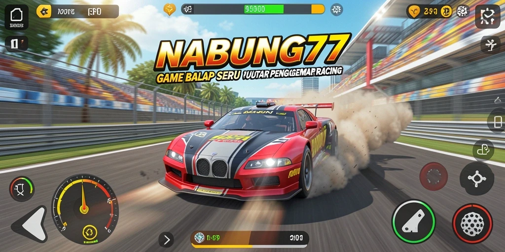 Gameplay Racing NABUNG77 yang menegangkan dan mendebarkan.