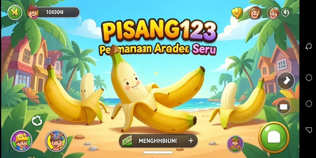 Tampilan dinamis gameplay PISANG123 yang menantang dan menghibur.