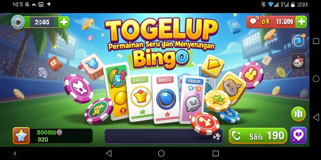 Tampilan gameplay TOGELUP yang seru dan menarik.