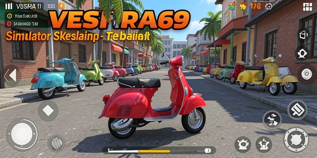 Screenshot menikmati gameplay seru dengan Vespa.