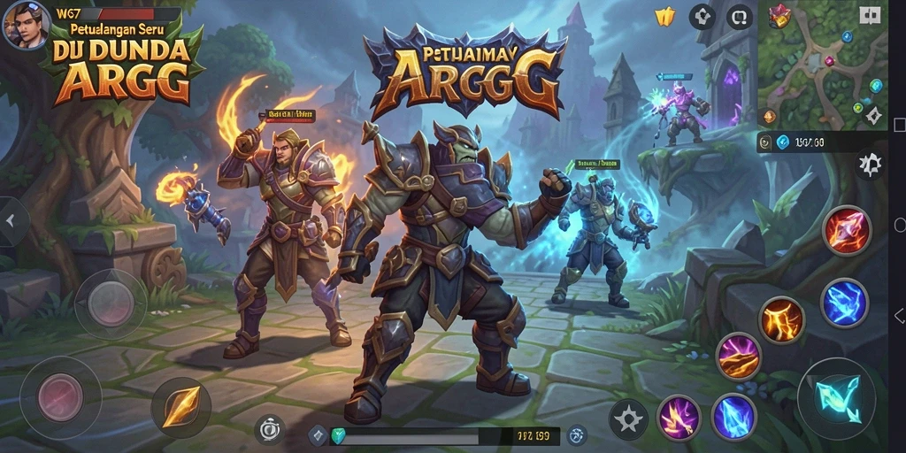 Tampilan gameplay W67 yang mengesankan di dunia ARPG.